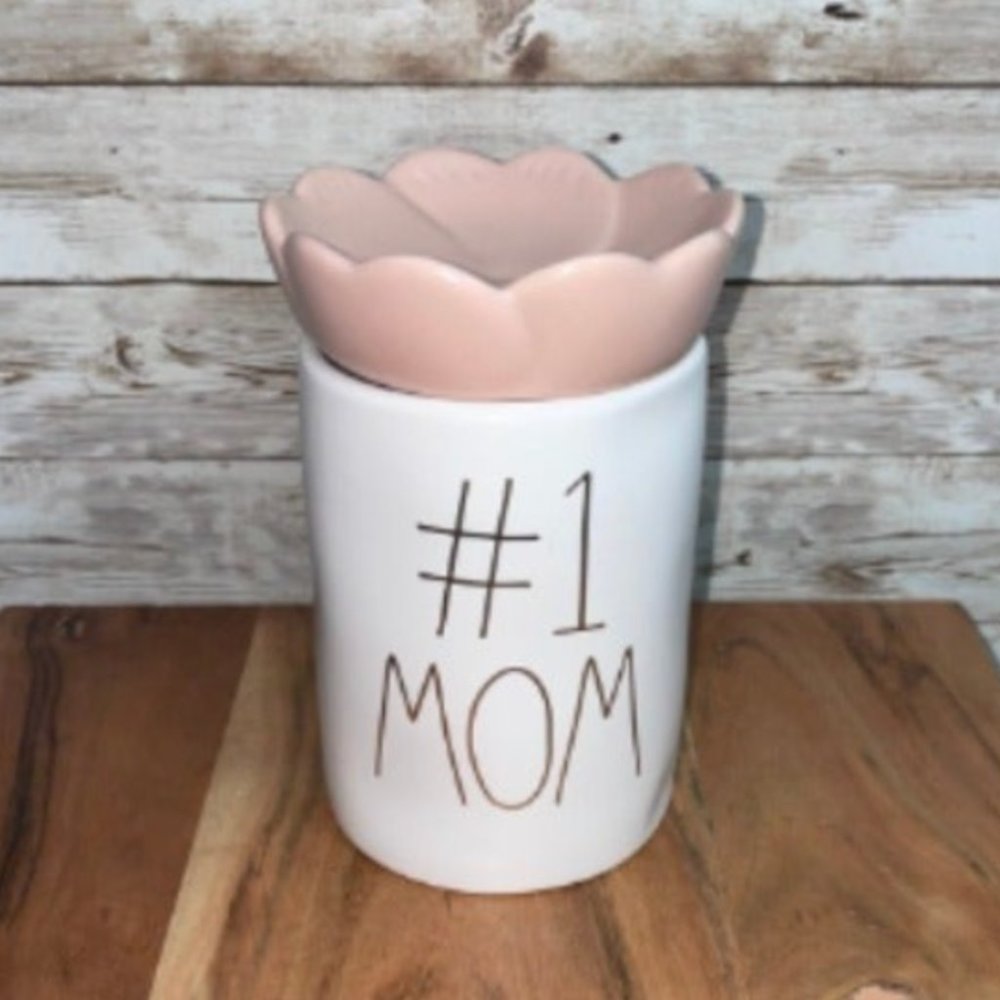 Rae Dunn #1 Mom Candle flower topper